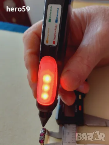 Стар златен 14к дамски пръстен с натурални рубини и диаманти, снимка 8 - Пръстени - 49116396