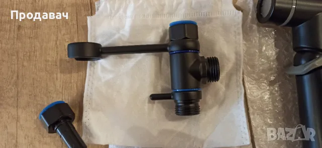 Хигиенен душ за биде/тоалетна - ХРОМ и ЧЕРНО, снимка 10 - Душове - 46593628