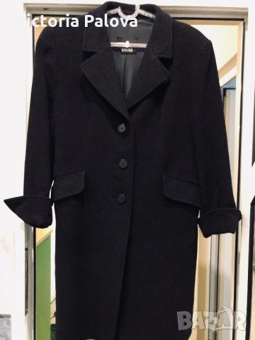 Много скъпо черно палто BAUER POUR FEMME Германия, снимка 3 - Палта, манта - 30336968