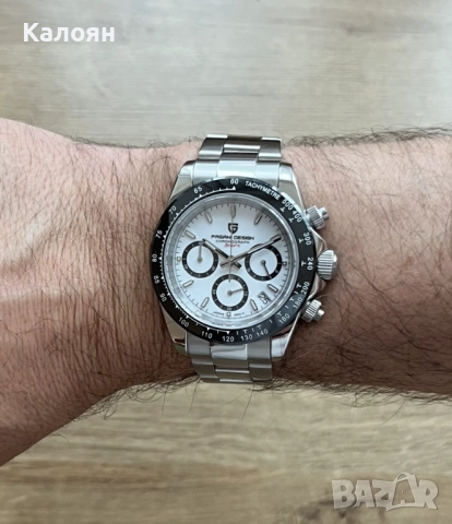 Pagani Design V2 Chronograph 40mm Daytona Sapphire Quartz Часовник, снимка 7 - Мъжки - 52878712