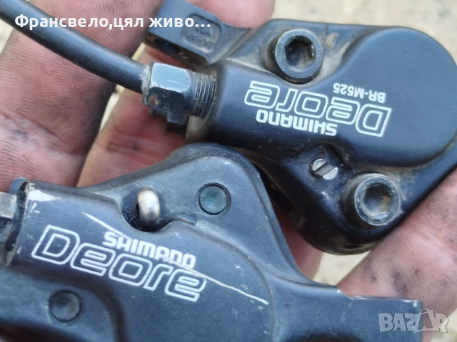 Хидравлични спирачки за велосипед колело Shimano deore , снимка 4 - Части за велосипеди - 52178705