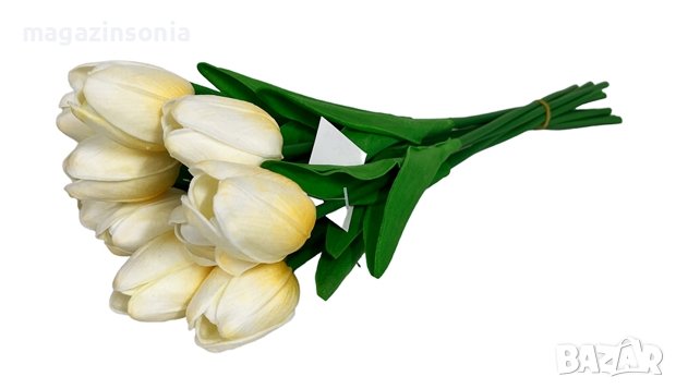 Супер реалистични изкуствени лалета за пролетно настроение, снимка 8 - Изкуствени цветя - 40400845