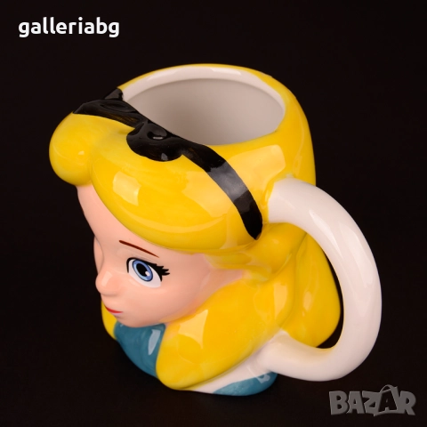 3D керамична чаша принцеса Алиса в Страната на чудесата (Alice in Wonderland) – 200 мл, снимка 3 - Чаши - 52679798