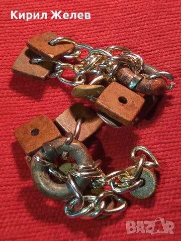 ШАРМАНТНИ ХЕНД МЕЙТ ЕТНО АРТ КЛИПС ОБЕЦИ от КЪСЧЕТА КОКОСОВ ОРЕХ и ЗЛАТИСТИ ВЕРИЖКИ 38875, снимка 10 - Обеци - 47297690