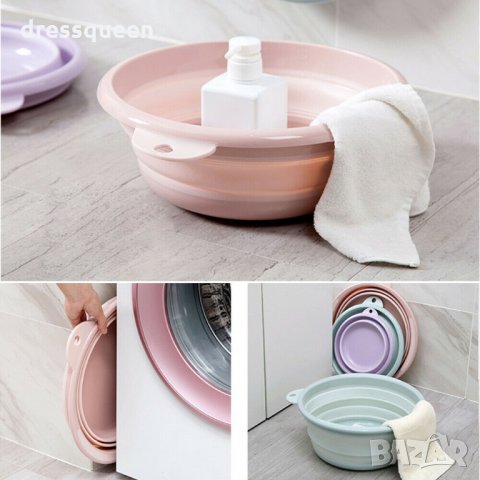 2707 Силиконов  сгъваем леген, снимка 3 - Други стоки за дома - 30530420