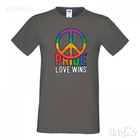 Мъжка тениска Pride Love Always Win multicolor Празник.Повод,Изненада, снимка 5 - Тениски - 37104998