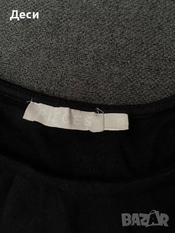 Блузка с кожени ръкави xs-s размер, снимка 2 - Блузи с дълъг ръкав и пуловери - 48949758