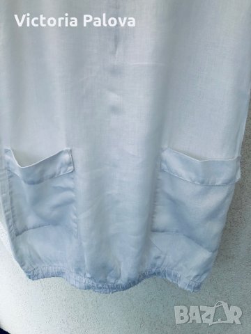 Рокля-балон,дишащ лен,S, снимка 6 - Рокли - 29395521