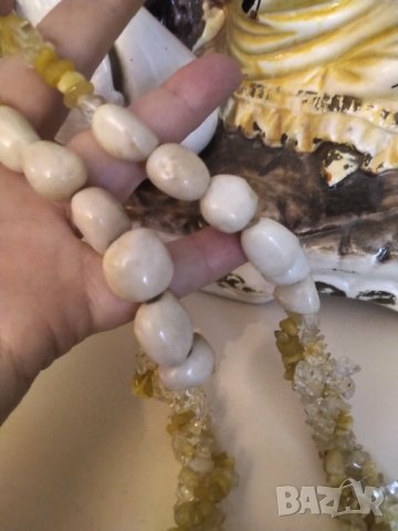 разпродажба РЕТРО ОГЪРЛИЦА ЕСТЕСТВЕНИ КАМЪНИ РЪЧНА ИЗРАБОТКА НАМАЛЕНИЕ , снимка 6 - Колиета, медальони, синджири - 42798222