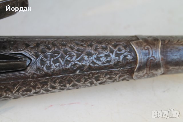 Европейска кремъчна пушка 1666 година, снимка 7 - Антикварни и старинни предмети - 42435377