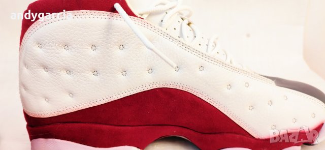 Nike Air Jordan 13 XIII Retro 2005 GREY TOE White Red Flint чисто нови 46ти номер 30см стелка, снимка 13 - Маратонки - 40582352