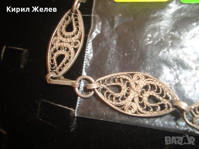 ВЪЗРОЖДЕНСКА ФИЛИГРАННО ВИСОКА ПРОБА СРЕБРО ГРИВНА с ГРАНУЛАЦИЯ 5095, снимка 5 - Антикварни и старинни предмети - 30330969