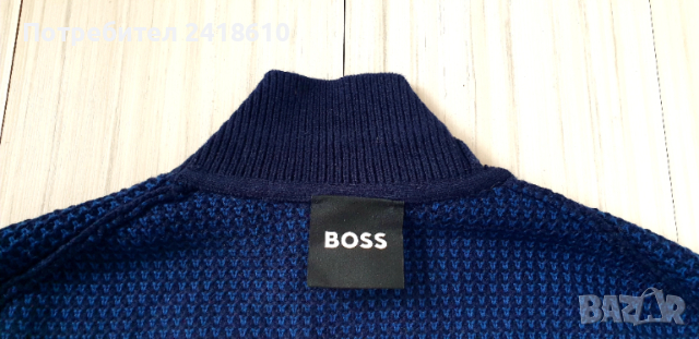 Hugo Boss H - Emaurello Wool / Cotton Knit  Mens Size L  НОВО! ОРИГИНАЛ! Мъжки Вълнен Пуловер!, снимка 4 - Пуловери - 52637919