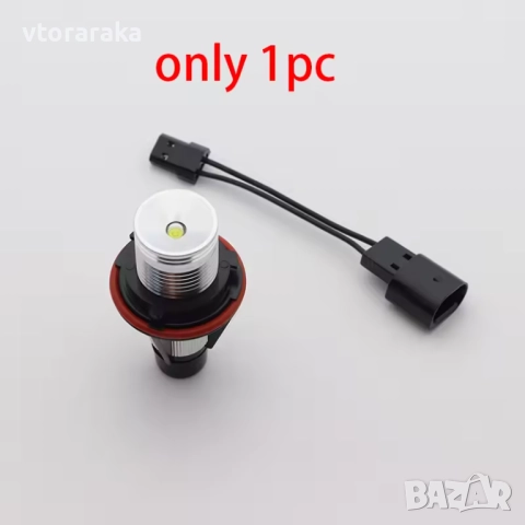 Бели 20W canbus ангелски очи за габаритни светлини за BMW E83 X3 фейслифт 2007 2008 2009 , снимка 5 - Аксесоари и консумативи - 51951122