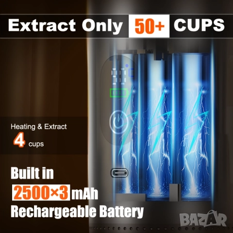 Преносима Електрическа Кафемашина 3 в 1 Dolce Gusto, Nespresso Капсули, Мляно Кафе, USB, 20 БАРА!, снимка 8 - Кафемашини - 52405448