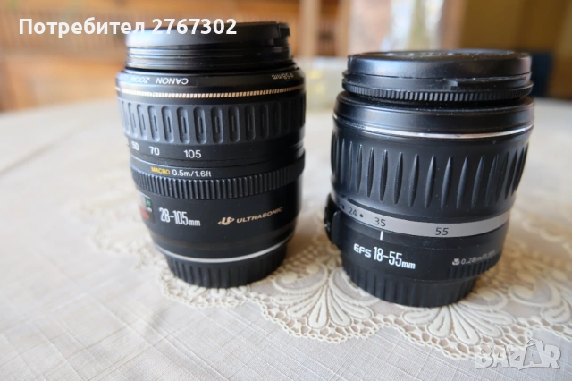 Canon EF 28-105mm f/3.5-4.5 II USM Lens & canon EF-S 18-55mm f/3.5-5.6