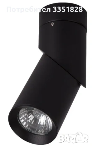 ЛУНИЧКА ЧЕРНА ТИП СПОТ(ВЪРТЯЩА) ЗА ВЪНШЕН МОНТАЖ