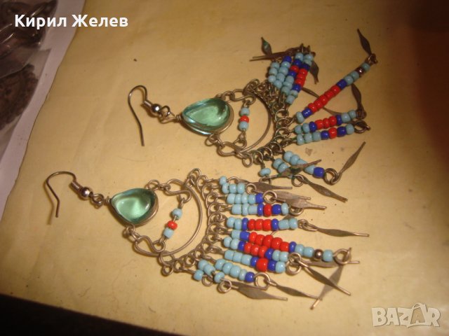 ФИНИ КРАСИВИ МЪНИСТЕНИ КРИСТАЛНИ РЕТРО АРТ СТИЛ ХЕНД-МЕЙД ОБЕЦИ ПОСРЕБРЕНИ 74131, снимка 6 - Обеци - 33846925