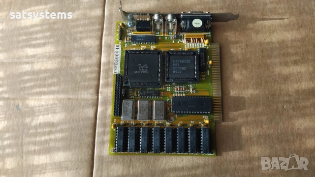 Ретро видео карта Paradise Systems PEGA2A 256KB 8-bit ISA, снимка 6 - Видеокарти - 54009880