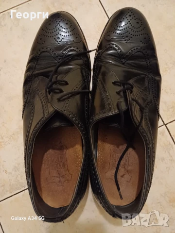 Кожени черни официални обувки Bally, снимка 2 - Други - 50750777