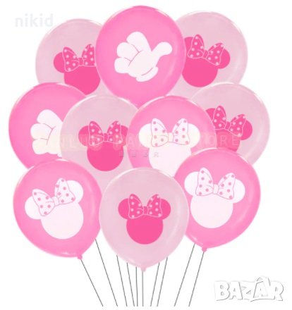 Мини Маус Minnie Mouse части тяло латекс балон балони парти рожден ден, снимка 2 - Други - 32067918