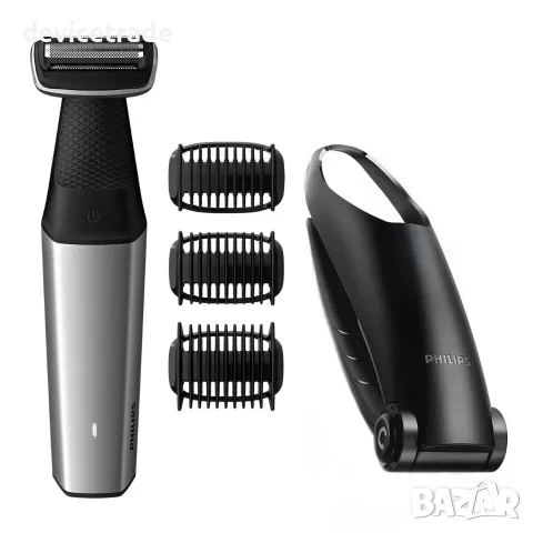 Тример за тяло Philips BG5020/15, Работа на батерия до 60 мин.
