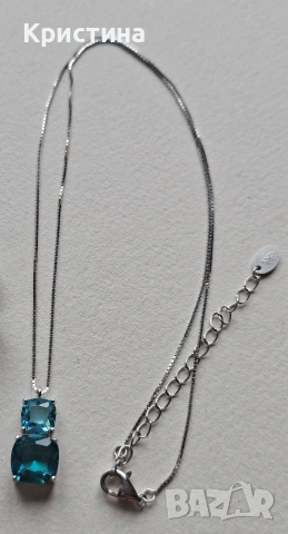 Италианско сребърно колие, снимка 4 - Колиета, медальони, синджири - 54235136