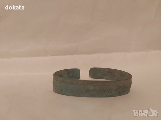 Стара бакърена гривна за кръвно от соца., снимка 2 - Други ценни предмети - 39260935