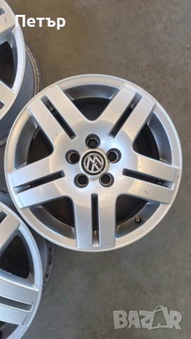 ОРИГИНАЛНИ ДЖАНТИ ЗА ФОЛСВАГЕН 5Х100Х57.1-15 ЦОЛА, снимка 3 - Гуми и джанти - 53254452