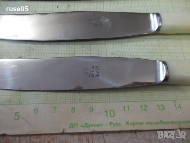 Лот от 5 бр. ножа нови съветски, снимка 4 - Прибори за хранене, готвене и сервиране - 48741874