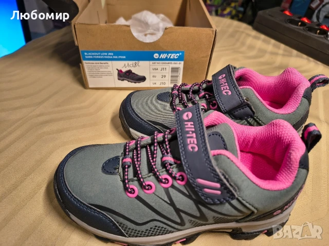 Ниски и леки обувки Hi-Tec Blackout за момичета
29 номер 
, снимка 2 - Детски обувки - 50768957