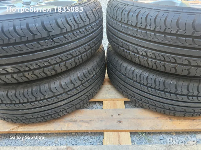 Лети джанти 15ки 4х100 Suzuki + летни гуми 185/60/15 Hankook, снимка 10 - Гуми и джанти - 55845614