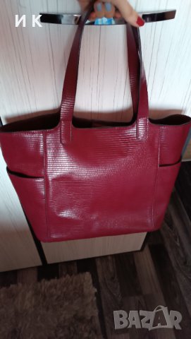 Чанта в бордо ., снимка 2 - Чанти - 44216954