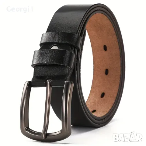 Комплект Мъжки Кожени Колани, черен и кафяв /2ва броя (Промоция)!