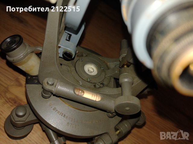 Стар немски теодолит, снимка 3 - Антикварни и старинни предмети - 39572949
