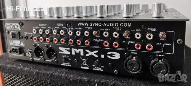професионален мишпулт смесител миксер SYNQ SMX.3, снимка 8 - Ресийвъри, усилватели, смесителни пултове - 44491240