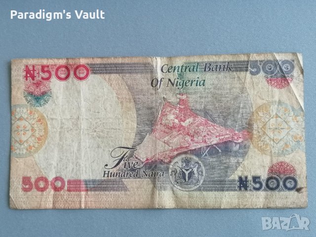 Банкнота - Нигерия - 500 наира | 2008г., снимка 2 - Нумизматика и бонистика - 42641644