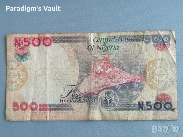 Банкнота - Нигерия - 500 наира | 2008г., снимка 2 - Нумизматика и бонистика - 42641644