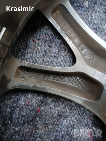 Алуминиеви джанти Mazda 17” 5x114.3 ET55 с гуми Hankook Ventus V12 Evo, снимка 13 - Гуми и джанти - 52014550