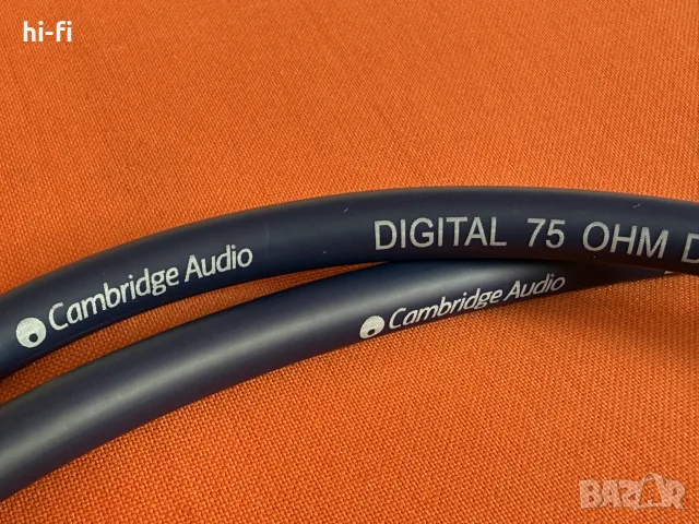 Cambridge Audio Digital 75 Ohm Double Screened Interconnect / Цифров коаксиален кабел, снимка 9 - Други - 56264705