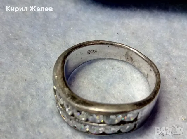 СТИЛЕН СКЪПОЦЕНЕН СРЕБЪРЕН ПРЪСТЕН СРЕБРО 925 с РАЗКОШНИ ЮВЕЛИРНО ФАСЕТИРАНИ БЛЕСТЯЩИ ЦИРКОНИ 47584, снимка 3 - Пръстени - 49981844