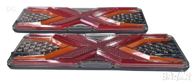 LED Стопове за ремарке с Бягаща светлина 12V - 47x14cм, снимка 6 - Аксесоари и консумативи - 48722754