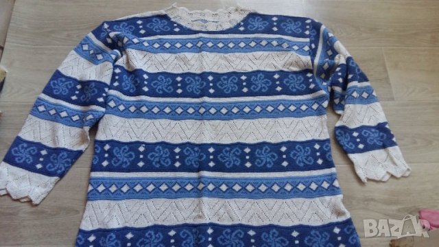 МАШИННО ПЛЕТЕНА БЛУЗА, снимка 4 - Блузи с дълъг ръкав и пуловери - 39764840