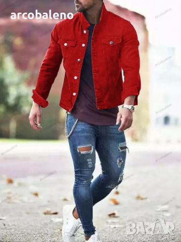 Мъжка ежедневна риза (яке) с много джобове, 6цвята , снимка 5 - Ризи - 44751899