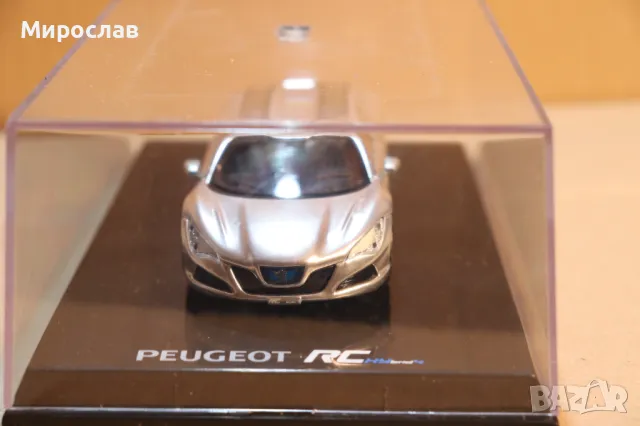 1:43 NOREV PEUGEOT RC HYBRID 4 КОЛИЧКА ИГРАЧКА МОДЕЛ, снимка 14 - Колекции - 49742697
