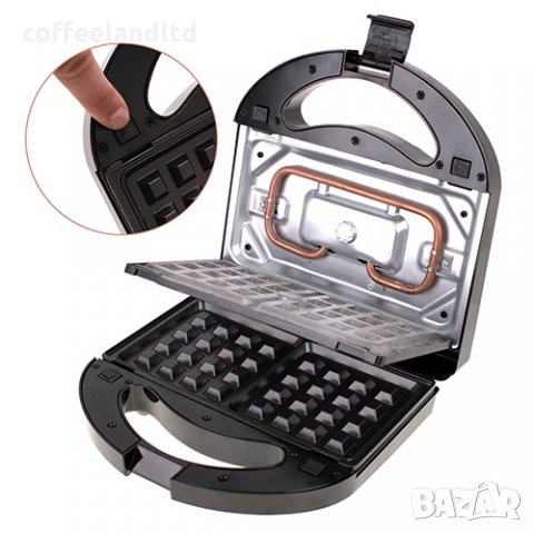 Уред за сандвичи 3в1 MS 3045, снимка 9 - Тостери - 31467146