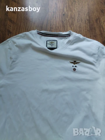 aeronautica militare - страхотна мъжка тениска L УМАЛЕНА, снимка 4 - Тениски - 50908375