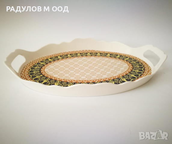 Поднос меланим с дръжки Вълна / 2009600, снимка 4 - Аксесоари за кухня - 44599526