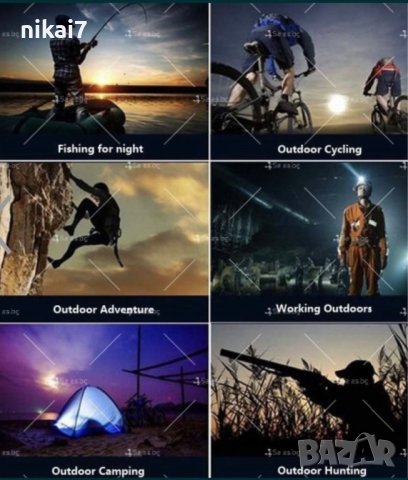 челник за глава водоустойчив мощен фенер въртящ се фокус и мащабиране, снимка 4 - Декове - 42056292