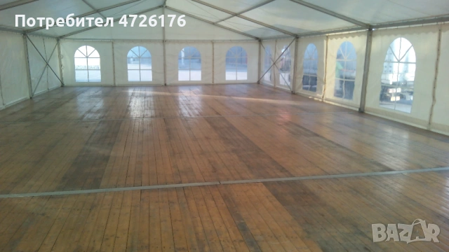 Отдаване на шатри и оборудване под наем за мероприятия